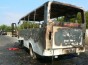 Под Севастополем загорелся автобус с 23 туристами. Фото