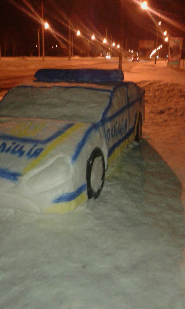 «Cнежная полиция» патрулирует улицы Харькова (фото)